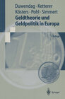 Buchcover Geldtheorie und Geldpolitik in Europa