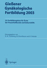 Buchcover Gießener Gynäkologische Fortbildung 2003