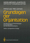 Buchcover Grundlagen der Organisation