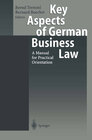 Buchcover Key Aspects of German Business Law
