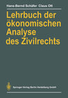 Buchcover Lehrbuch der ökonomischen Analyse des Zivilrechts