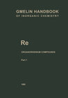 Buchcover Re Organorhenium Compounds