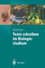 Buchcover Texte schreiben im Biologiestudium