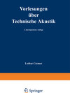 Buchcover Vorlesungen über Technische Akustik