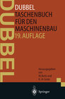 Buchcover DUBBEL - Taschenbuch für den Maschinenbau