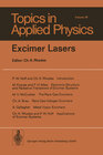 Buchcover Excimer Lasers