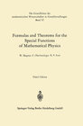 Buchcover Formulas and Theorems for the Special Functions of Mathematical Physics