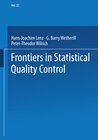 Buchcover Frontiers in Statistical Quality Control