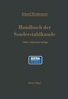 Buchcover Handbuch der Sonderstahlkunde