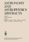 Buchcover Astronomy and Astrophysics Abstracts