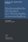 Buchcover Mathematische Methoden der Wirtschaftswissenschaften