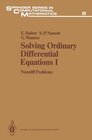 Buchcover Solving Ordinary Differential Equations I: Nonstiff Problems (Springer Series in Computational Mathematics Book 8) (Engl