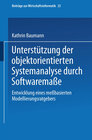 Buchcover Unterstützung der objektorientierten Systemanalyse durch Softwaremaße