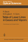 Buchcover Table of Laser Lines in Gases and Vapors