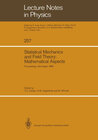 Buchcover Statistical Mechanics and Field Theory: Mathematical Aspects