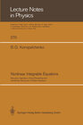 Buchcover Nonlinear Integrable Equations
