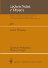 Buchcover Quantum Probability — Quantum Logic