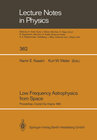 Buchcover Low Frequency Astrophysics from Space