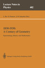 Buchcover 1830–1930: A Century of Geometry