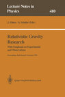 Buchcover Relativistic Gravity Research