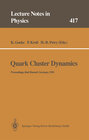 Buchcover Quark Cluster Dynamics