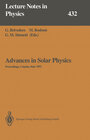 Buchcover Advances in Solar Physics