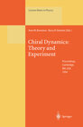 Buchcover Chiral Dynamics: Theory and Experiment