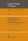 Buchcover Conformal Groups and Related Symmetries Physical Results and Mathematical Background