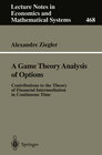 Buchcover A Game Theory Analysis of Options