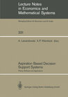 Buchcover Aspiration Based Decision Support Systems