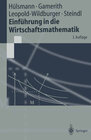 Buchcover Einführung in die Wirtschaftsmathematik