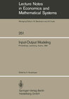 Buchcover Input-Output Modeling