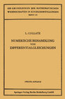 Buchcover Numerische Behandlung von Differentialgleichungen