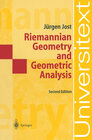 Buchcover Riemannian Geometry and Geometric Analysis
