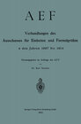 Buchcover AEF Verhandlungen des Ausschusses für Einheiten und Formelgrößen in den Jahren 1907 bis 1914
