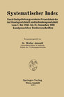 Buchcover Systematischer Index
