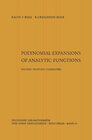 Buchcover Polynomial expansions of analytic functions