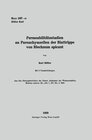 Buchcover Permeabilitätsstudien an Parenchymzellen der Blattrippe von Blechnum spicant