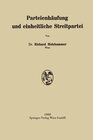 Buchcover Parteienhäufung und einheitliche Streitpartei