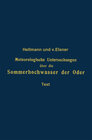 Buchcover Meteorologische Untersuchungen über die Sommerhochwasser der Oder