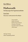 Buchcover Mathematik: Vorlesungen für Ingenieurschulen