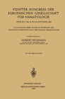 Buchcover Fünfter Kongress der Europäischen Gesellschaft für Hämatologie