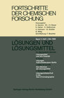 Buchcover Fortschritte der chemischen Forschung
