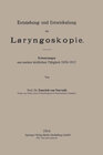 Buchcover Entstehung und Entwickelung der Laryngoskopie