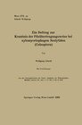 Buchcover Ein Beitrag zur Kenntnis der Pilzübertragungsweise bei xylomycetophagen Scolytiden (Coleoptera)