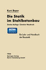 Buchcover Die Statik im Stahlbetonbau
