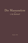 Buchcover Die Massanalyse
