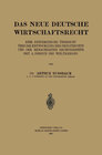 Buchcover Das Neue Deutsche Wirtschaftsrecht