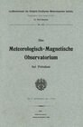 Buchcover Das meteorologisch-magnetische Observatorium bei Potsdam