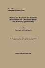 Buchcover Beitrag zur Kenntnis der Enstatit-Bronzitfelse der Ultramafit-Masse von Kraubath (Steiermark)